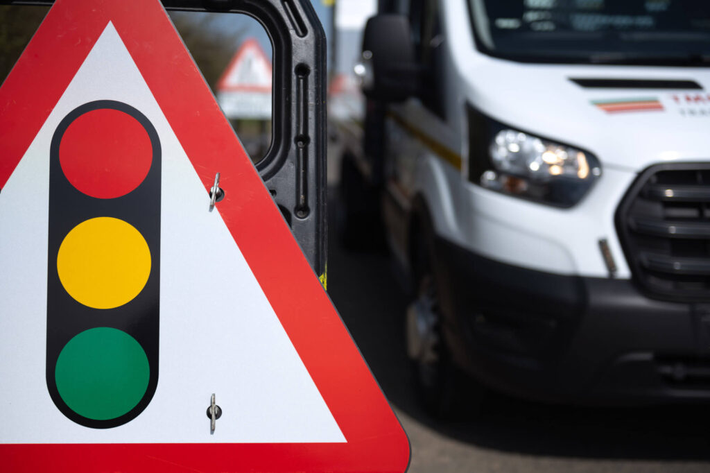 Traffic Light Suffolk - TMO Highways on site installation